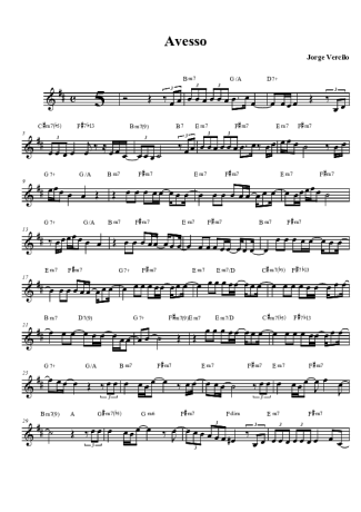 Jorge Vercillo  score for Tenor Saxophone Soprano (Bb)