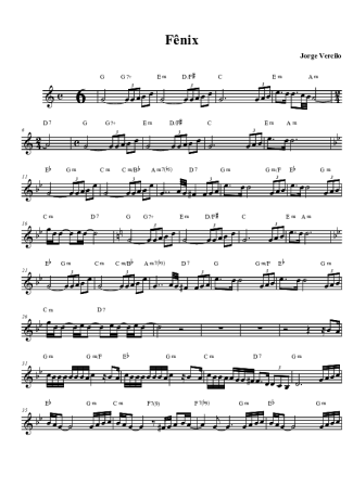 Jorge Vercillo  score for Tenor Saxophone Soprano (Bb)