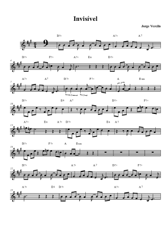 Jorge Vercillo  score for Tenor Saxophone Soprano (Bb)