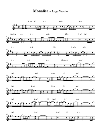 Jorge Vercillo  score for Tenor Saxophone Soprano (Bb)