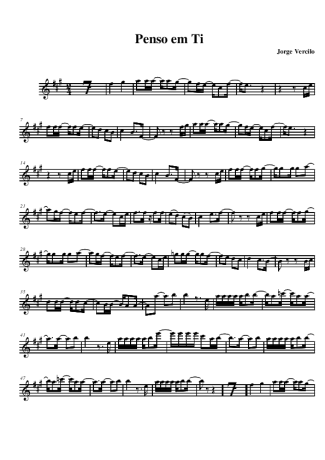 Jorge Vercillo  score for Alto Saxophone