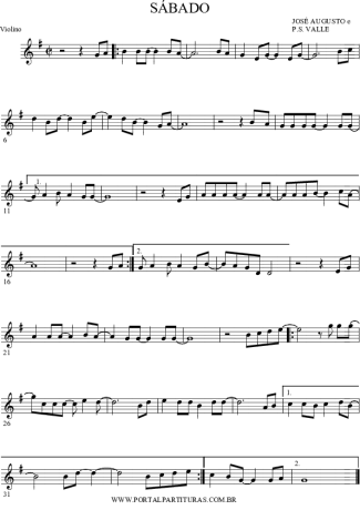 José Augusto  score for Violin