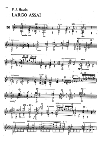 Joseph Haydn Haydn (arrastado) score for Acoustic Guitar