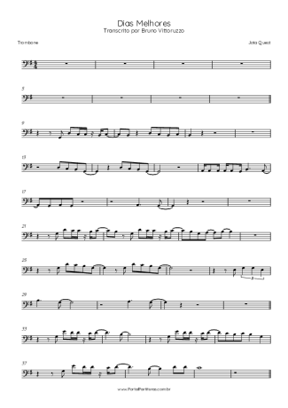 Jota Quest  score for Trombone