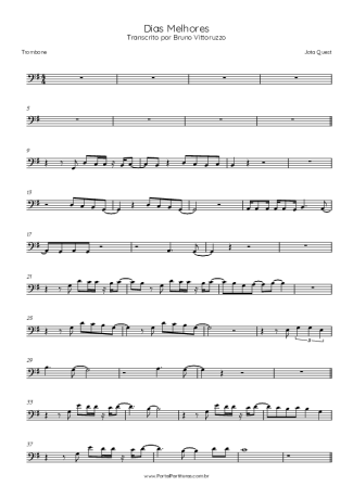 Jota Quest Dias Melhores score for Trombone