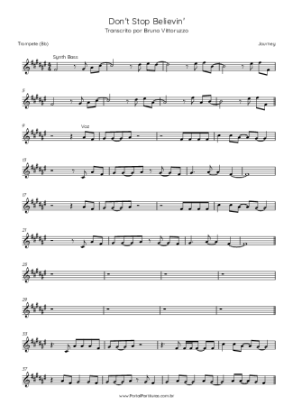 Journey  score for Trumpet