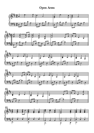 Journey  score for Piano