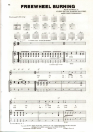 Judas Priest  score for Guitar