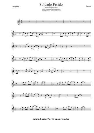 Junior (Gospel) Soldado Ferido score for Trumpet