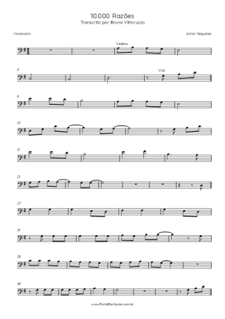 Júnior Neguebe  score for Cello