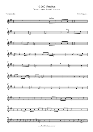 Júnior Neguebe  score for Trumpet