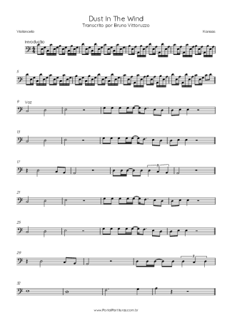 Kansas  score for Cello