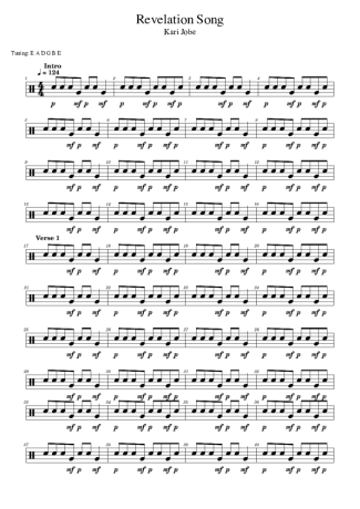 Score for Drums