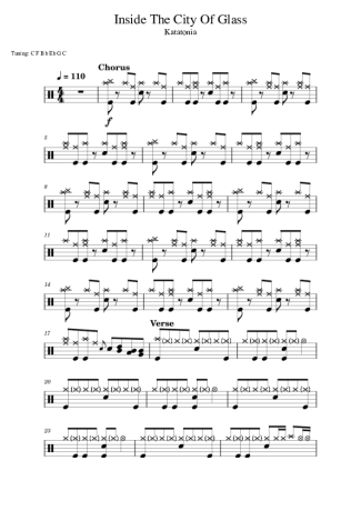 Katatonia  score for Drums