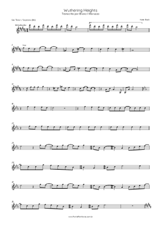 Score for Tenor Saxophone Soprano (Bb)