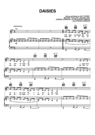 Katy Perry  score for Piano