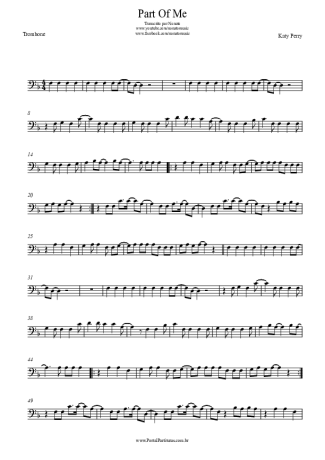 Katy Perry  score for Trombone