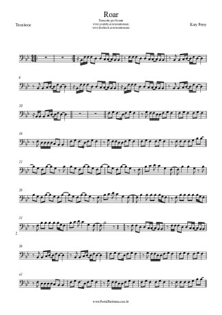 Katy Perry  score for Trombone