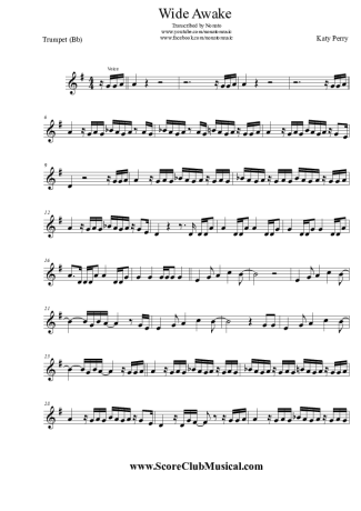 Katy Perry  score for Trumpet