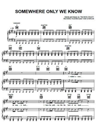 Keane  score for Piano