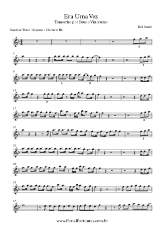Kell Smith Era Uma Vez score for Tenor Saxophone Soprano (Bb)