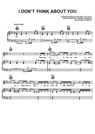 Kelly Clarkson  score for Piano