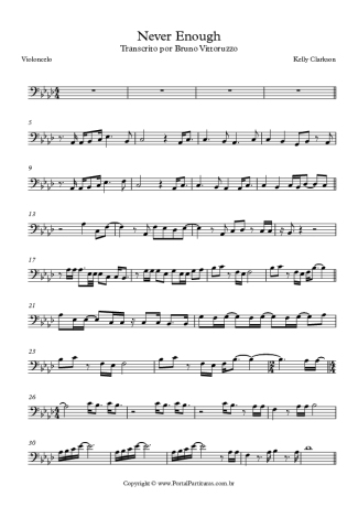 Kelly Clarkson  score for Cello