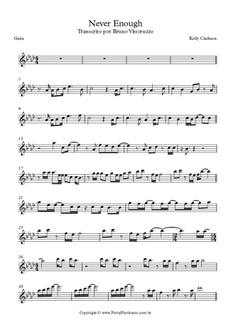 Kelly Clarkson Never Enough score for Harmonica