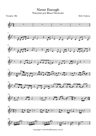 Kelly Clarkson  score for Trumpet