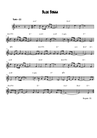 Kenny Dorham Blue Bossa score for Alto Saxophone