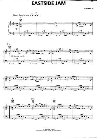 Kenny G  score for Piano