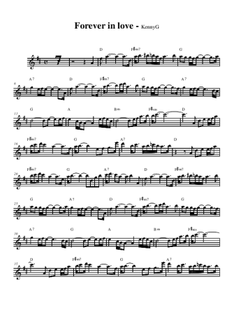 Saxophone kenny g forever sales in love