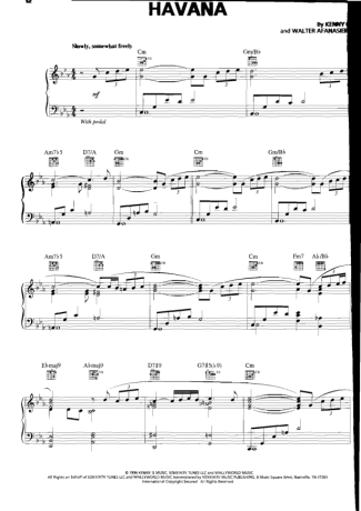 Kenny G Havana score for Piano