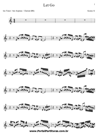 Kenny G  score for Tenor Saxophone Soprano (Bb)