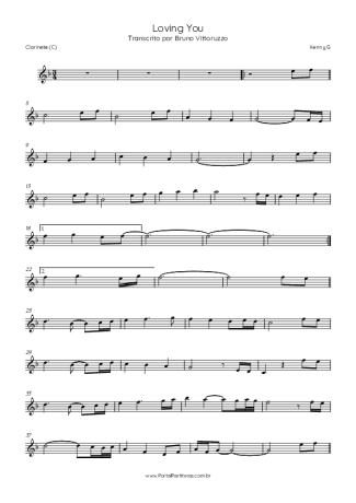 Kenny G  score for Clarinet (C)