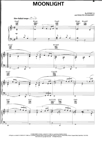 Kenny G  score for Piano