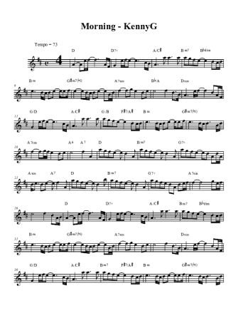 Kenny G  score for Clarinet (Bb)