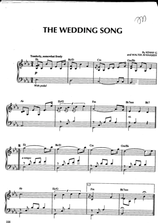 Kenny G The Wedding Song score for Piano
