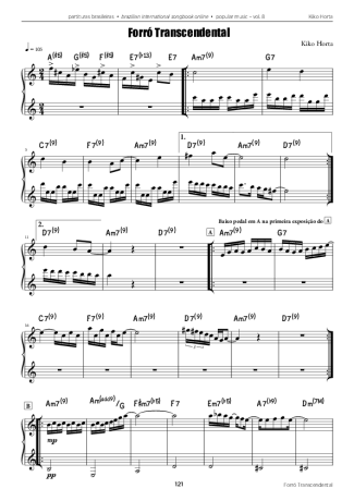 Kiko Horta Forró Transcendental score for Accordion