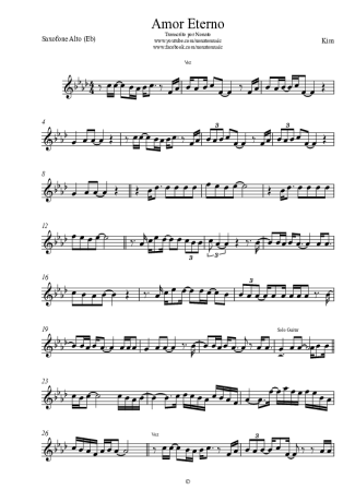 Kim  score for Alto Saxophone