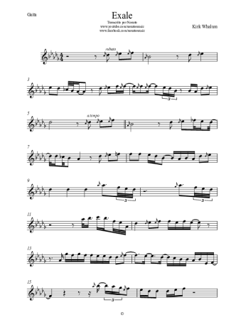 Kirk Whalum Exale (Shoop Shoop) score for Harmonica