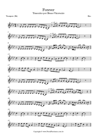 Kiss Forever score for Trumpet