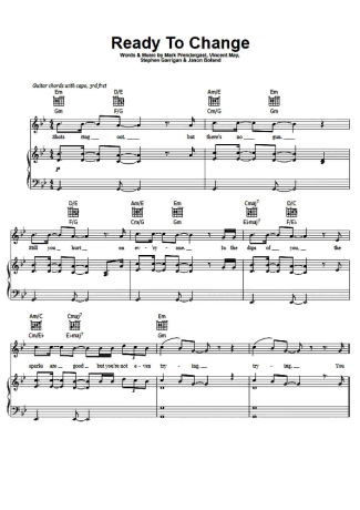 Kodaline  score for Piano