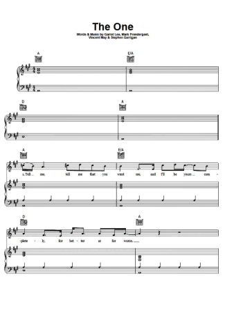 Kodaline  score for Piano