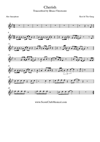 Kool & the Gang Cherish score for Alto Saxophone