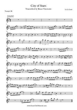 La La Land  score for Trumpet