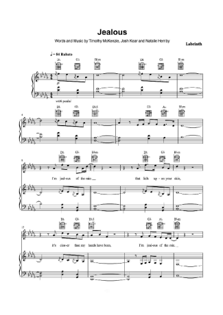 Labrinth  score for Piano