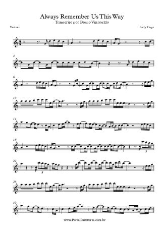 Lady Gaga  score for Violin