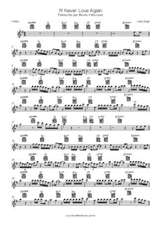 Lady Gaga  score for Acoustic Guitar