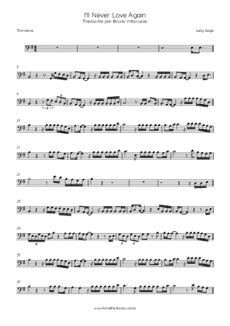 Lady Gaga  score for Trombone